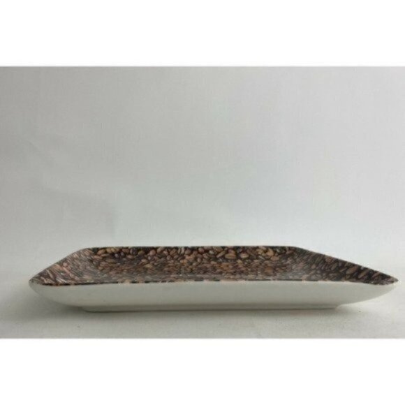 Starbucks Espresso Serving Trinket Plate Coffee Beans 9” X 7” 2007 Collectible - Picture 5 of 9